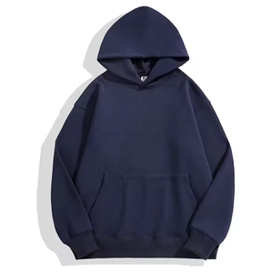 เสื้อฮู้ดซิปเต็มตัวสำหรับผู้ชาย, เสื้อฮู้ดเทอร์รี่ระบายอากาศลายนูน3D โอเวอร์ไซส์ใส่สบายออกแบบโลโก้ได้ตามต้องการ - Product Image 5