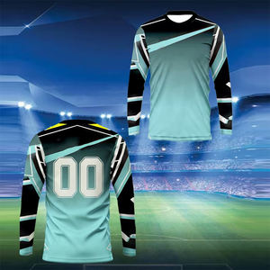 T-shirt à manches longues pour homme, col en V, respirant, écologique, anti-rides, séchage rapide, en polyester, grande taille, sublimation - Product Image 6