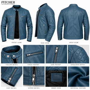 Chaqueta de Cuero para Hombre al por Mayor, Chaleco de Cuero, Diseño Personalizado, Proveedor de Marca, MOQ Bajo, Tallas Estadounidenses, Fábrica en EE. UU. - Product Image 6
