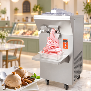 Máquina de Helado Duro ICM-12S, Máquina Italiana para Gelato, Helado de Frutas y Leche, Producción de 30L/h, Todo en Uno, 220V/110V, 1 Año de Garantía - Product Image 1