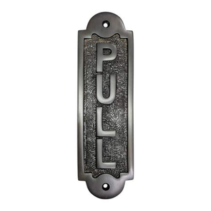 Plaque de porte vintage en métal, plaque murale antique, panneau décoratif d'entrée pour hôtel, bureau, restaurant - Product Image 1