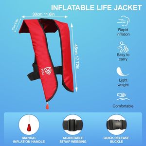 Giubbotto di Salvataggio Gonfiabile Automatico/Manuale per Adulti, per Sport Acquatici all'Aperto, Kayak, Canoa e Altro - Product Image 2
