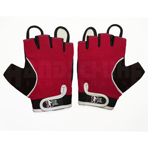 Gants de musculation professionnels rouges et noirs avec rembourrage amélioré de la paume |   Poignée antidérapante de qualité supérieure pour un équipement de musculation ultime - Product Image 3