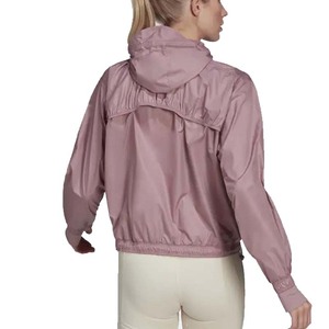 Premium Quality Windbreaker Jacket For Women 100% Polyester <b>Waterproof</b> Custom Made Logo Printing - Product Image 3