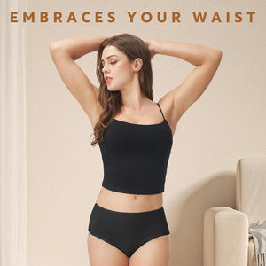Culotte intime sexy en coton à motif léopard pour femme, tricotée, taille mi-haute, confortable, respirante, pour le quotidien - Product Image 5