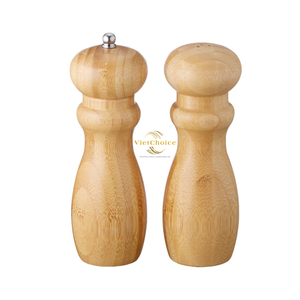 Eco Friendly Bamboo Salt and Pepper Shakers Handmade Natural Kitchen Spice Holder for Wholesale Buyers - Product Image 4
