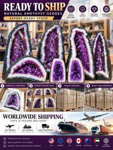 Natural <b>Crystal</b> Crafts Fengshui Power Energy Amethyst Cave <b>Cluster</b> Amethyst Geode <b>Cluster</b> From Brazil Office Store Feng Shui - Product Image 4