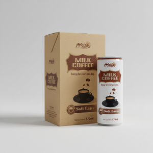 OEM/ODM Boisson au café au lait doux en conserve 170 ml, mélange de café premium à la crème, marque privée - Product Image 4
