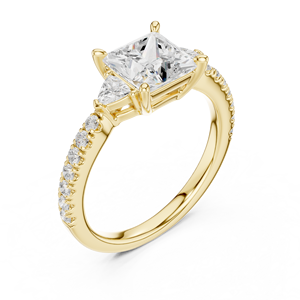 SATVIK RATNA Bague de Fiançailles, de Mariage et d'Anniversaire de Luxe avec Diamant de Laboratoire Taille Princesse 1,5 Carat Couleur E Certifié IGI - Product Image 4