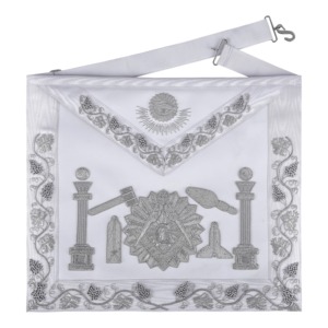 Fabricante de Accesorios Ceremoniales de Alta Calidad: Mandiles, Cintas y Collares Masónicos OEM con Bordado Personalizado - Product Image 1