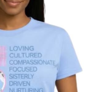 T-shirt à manches courtes et col rond pour femme, bleu ciel, Bling MOM Love, décontracté, pour tous les jours, confortable, vêtement de mode - Product Image 2