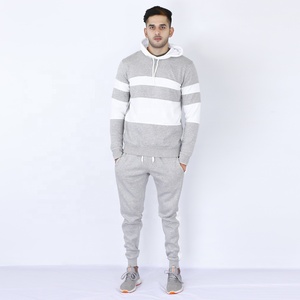 Wholesale Lightweight Embroidery <b>Plain</b> <b>Tracksuits</b> Men 100% Cotton Unisex Joggiing <b>Tracksuit</b> - Product Image 2