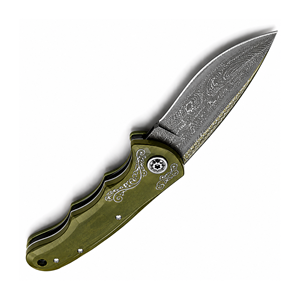 Cuchillo de Hoja Fija Hecho a Mano SHARP POINT TRADES, Estilo Sheepsfoot, Borde Recto, Mango de Cuero, Grado Industrial, Grosor de 0.5mm, TST-A-621 - Product Image 6