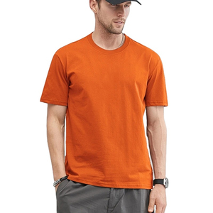 T-shirts pour hommes 100 % coton à col rond, de haute qualité, avec logo imprimé, pour l'été, personnalisables, anti-plis, respirants et à séchage rapide, vente en gros - Product Image 2