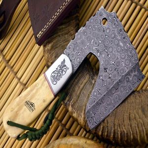 Couteau de Chef Professionnel Tranchant comme un Rasoir en Acier Inoxydable à Haute Teneur en Carbone avec Manche en Cuir et Bord Dentelé, Personnalisable OEM pour Cuisine Domestique - Product Image 1
