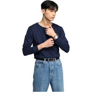 Camisa de cuello redondo de terciopelo cálido grueso para hombres Ropa térmica cómoda - Product Image 1