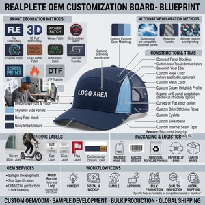 Gorra Trucker de Perfil Bajo con Panel Trasero de Malla Fina y Logotipo Bordado Personalizado, Panel Frontal de Pana para Hombre y Mujer, Personalización Directa para Exteriores - Product Image 4