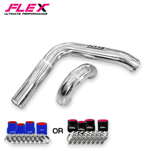 ชุดท่ออลูมิเนียมอินเตอร์คูลเลอร์ FLEX (ท่อทดแทน) สำหรับ ISUZU DMAX Chevrolet 2.5 3.0 ปี 2006-2011-TCX สีอลูมิเนียม - Product Image 2