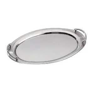 Plateau de service rectangulaire en métal argenté martelé, plateau brillant en aluminium avec poignées latérales, plateau de luxe pour aliments et organisateur de table basse - Product Image 2