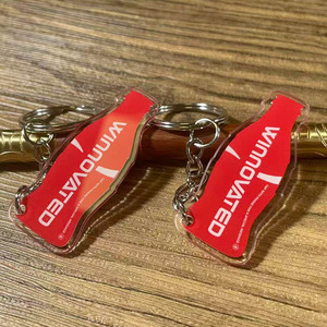 Porte-clés en acrylique transparent lisse programmable RFID NFC personnalisé pour le partage sur les réseaux sociaux - Product Image 2