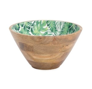 High Quality Wooden Meena Work Tableware Attractive Shape Food Bowl for Party Natural Wood <b>Fruit</b> <b>Sweet</b> Serving Bowl Low Price - Product Image 4