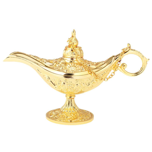Lámpara Mágica de Aladino, Lámpara de Aceite Decorativa Vintage de Latón, Adorno para el Hogar, Decoración para Sala de Estar, Dormitorio, Espacio de Meditación y Regalo - Product Image 2