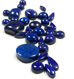 Pierre précieuse naturelle Lapis Lazuli cabochon, forme fantaisie, taille personnalisée, pierre en vrac pour la fabrication de bijoux, vente en gros en vrac - Product Image 3