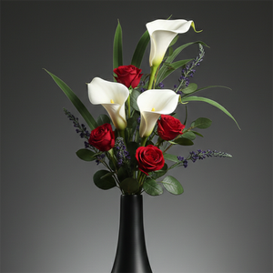 Elegante Florero de Metal Negro con un Diseño de Lágrima Elegante y un Acabado Mate Suave, un Acento Decorativo Moderno Perfecto - Product Image 4
