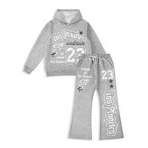 Conjunto Deportivo Personalizado para Hombre, Sudadera con Capucha Gris de Manga Larga y Pantalones Casuales para Adultos, Unisex, Ropa de Otoño - Product Image 5
