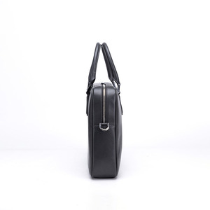 Saqi Brand Custom Made Genuine Leather Laptop <b>Bag</b> Handle <b>Zip</b> Closure <b>Large</b> Capacity Business Style Unisex Durable Design - Product Image 6