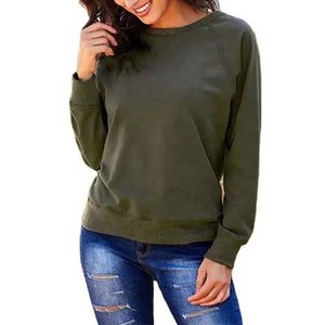 Stylish women sweatshirt crewneck pullover soft cotton fleece and long sleeve top for casual outings comfortable winter wear - Product Image 1