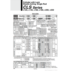 CLSF140TF-100รุ่นกระบอกสูบล็อคนิวเมติก SMC - Product Image 2