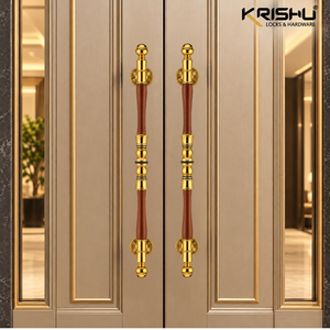 Ar mani, PVD Gold Finish Main <b>Door</b> Handle A perfect blend of royal elegance, premium and timeless luxury. - Product Image 3