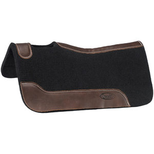 2026 Premium Wool <b>Felt</b> Saddle Pad Leather Western Horse Riding Pad | Natural Wool Durable Equestrian <b>Tack</b> Gear Saddle Blanket - Product Image 2