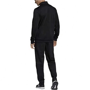 Conjunto de chándal de fútbol de cuello alto personalizado para hombre, carcasa de nailon con logotipo bordado de retazos, ropa deportiva informal estampada con polo - Product Image 3