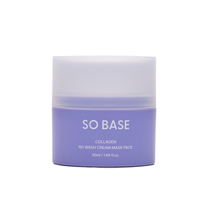 [ECOSMEC] SO BASE Masque Crème au Collagène Sans Rinçage avec Contenant Distributeur Fraîcheur pour Soin Hydratant Profond Jour & Nuit - Product Image 5