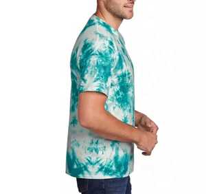 Camiseta de Hombre Tie Dye con Lavado Ácido, Nueva Colección al por Mayor, Moderna y Duradera, Ropa para el Hogar, Verano, 100% Algodón - Product Image 3