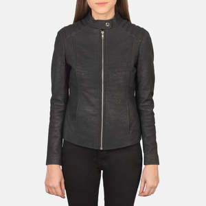 Regular Fit Comfortable Women <b>Winter</b> <b>Leather</b> <b>Jackets</b> Zipper Stand Collar Women Windproof <b>Jackets</b> - Product Image 4