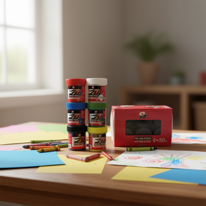 Peinture pour doigts 50 ml – Gouache noire pour peinture sur papier - Product Image 2