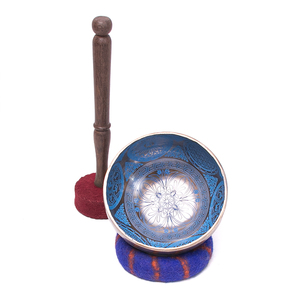 Cuenco Tibetano Premium con Tallado de Mandala de Loto en el Interior – Cuenco de Sonido Hecho a Mano en Nepal - Product Image 1