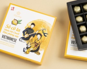OEM ODM Full-Service <b>Chocolate</b> Box Filled With Dry Banana, Sesame And Peanut Butter For Bulk Items in Custom Packaging - Product Image 4