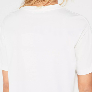 <b>Women's</b> <b>White</b> Crew Neck T-<b>Shirt</b> Regular Fit 100% Cotton Solid Color Casual Logo Print <b>Short</b> <b>Sleeve</b> Breathable Jersey Fabric 2026 - Product Image 2