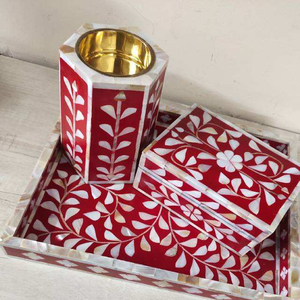 Brûleur à Bakhoor traditionnel fait main avec incrustation de os, ensemble Mukhbar, boîte électrique pour Oud Mubkhara, brûleur d'encens en nacre pour la maison et le bureau - Product Image 4