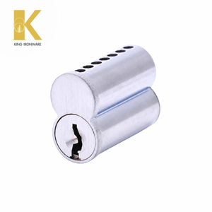 Cilindros de Cerradura de Reemplazo Rápido, Cromo Satinado, Latón, 7 Pines, Ranura en G, SFIC, para Seguridad de Puertas Comerciales - Product Image 1