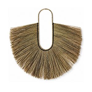 Decoración de Pared Boho con Flecos de Rafia, Tapiz de Rafia con Cuentas, Adorno de Pared de Hierba Tejida, Decoración Interior para el Hogar - Product Image 1