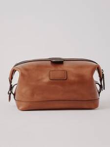 Étui à cosmétiques en cuir de taille moyenne, style vintage, avec fermeture éclair, poignée souple, durable et portable pour les voyages - Product Image 3