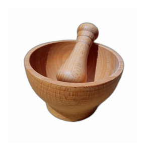 Moulin à herbes et épices artisanal en bois massif, écologique, naturel, manuel, pour la cuisine, pilon en bois 151 - Product Image 2