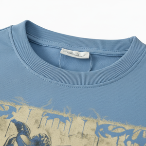 Mens Oversized Geometric <b>Patchwork</b> T <b>Shirt</b> Summer 100% Cotton 240 Grams Hip Hop Towel Embroidery Digital Print - Product Image 3