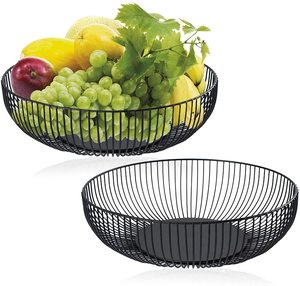 Cesta de Frutas de Alta Calidad para Decoración de Mesa, Tamaño Personalizado, Cesta de Almacenamiento de Alimentos, Cesta de Frutas Plateada de Alta Calidad para Cocina - Product Image 4