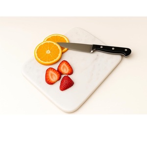 Tabla de Cortar de Mármol Hecha a Mano Best Stone Era - Duradera, Apta para Lavavajillas y Ligera para Frutas, Verduras, Panes y Carnes - Product Image 1